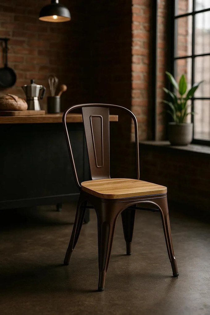 Torix Stoel Natuurlijk Hout