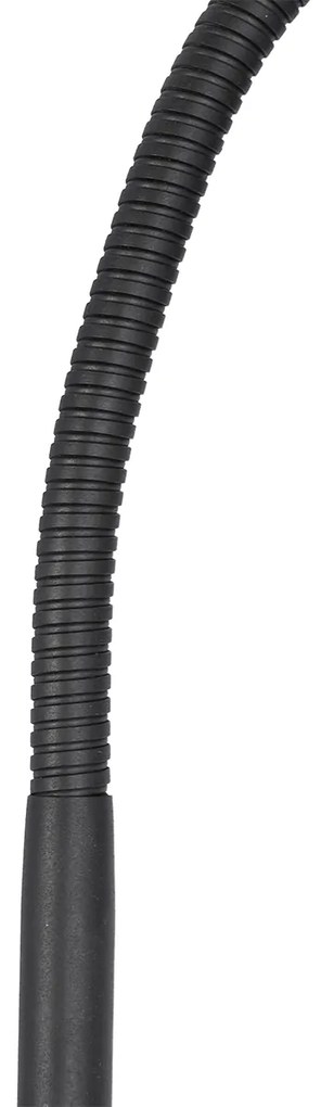 Bureauventilator zwart incl. LED 2700K - Dores