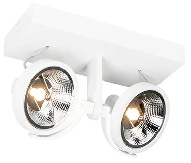 Moderne Spot / Opbouwspot / Plafondspot wit 2-lichts - Master 111 Modern GU10 Binnenverlichting Lamp