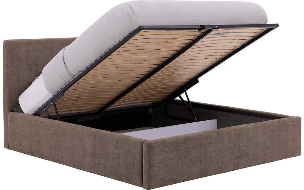 Goossens Bedframe Mysen Storage, 160 x 200 cm met storage, met 2x lattenbodem