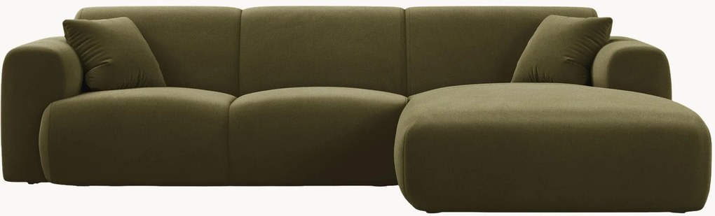Fluwelen hoekbank Molino (4-zits)