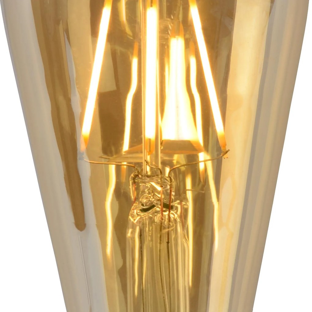 Lucide Bulb dimbare LED lamp 2700K E27 5W 6.4cm amber