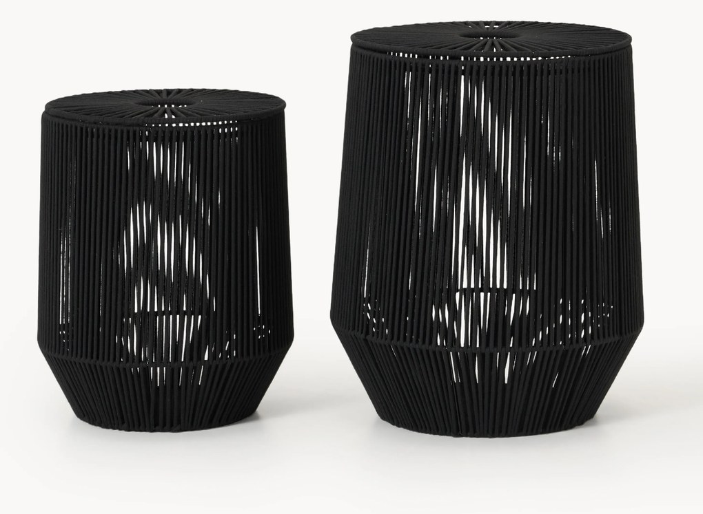 Handgeweven wasmanden Gabe van touw, 2-delig