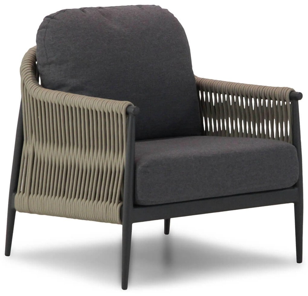Stoel en Bank Loungeset 5 personen Rope Naturel teak Coco Lucia/Pacific