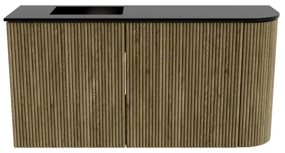 Mondiaz Joya 80cm toiletmeubel ronding rechts dusk met wastafel faye links 1 kraangat urban