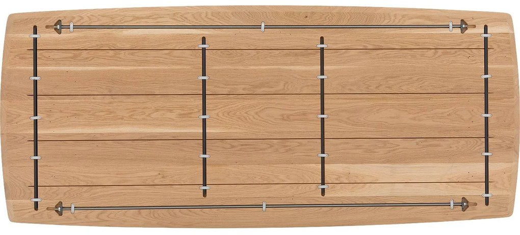 Goossens Excellent Eettafel Uniek, Semi rechthoekig 240 x 100 cm