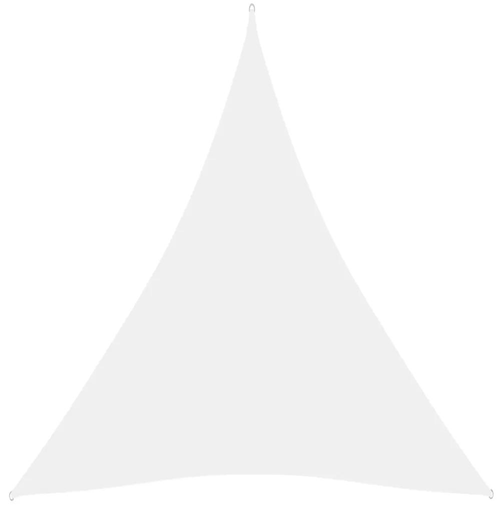 vidaXL Zonnescherm driehoekig 5x7x7 m oxford stof wit