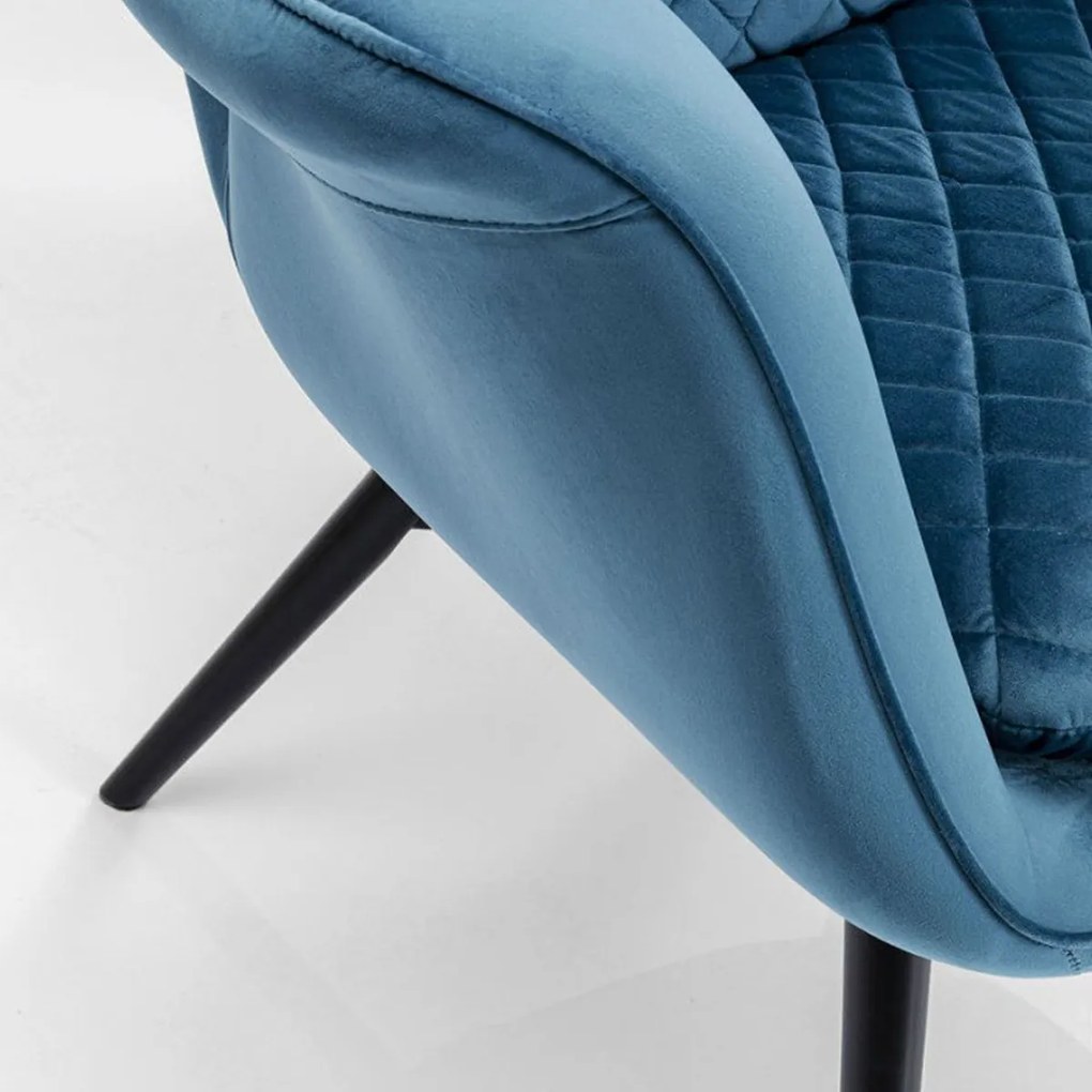 Kare Design Tudor Fluwelen Oor-fauteuil Blauwgroen