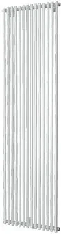 Plieger Venezia M designradiator enkel verticaal middenaansluiting 1970x532mm 1417W wit