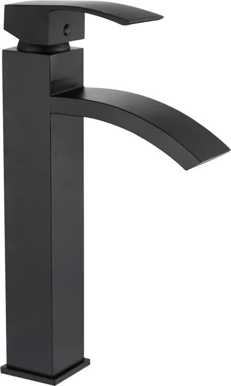 Mexen Libra hoge wastafelkraan, zwart - 745110-70