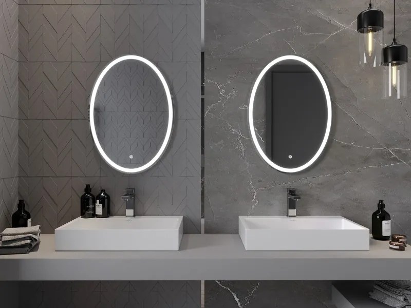 Mexen Elz badkamerspiegel verlicht 50 x 70 cm, LED 6000K, anti-condens - 9802-050-070-611-00