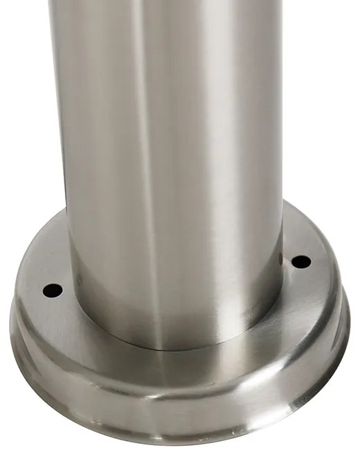 Moderne buitenlamp paal staal 45 cm IP44 - Rox Modern E27 IP44 Buitenverlichting cilinder / rond rond