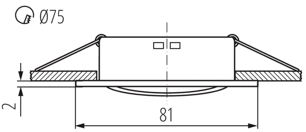 Sapho Navi vierkante inbouwspot 10W zwart mat