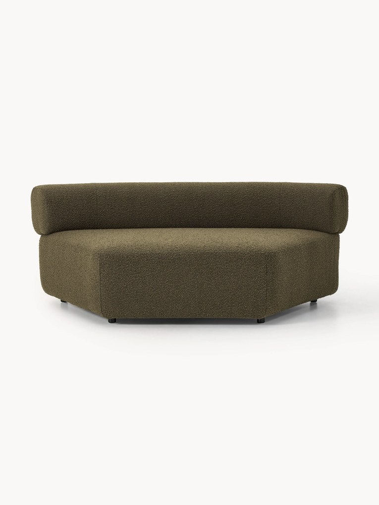 Ronde bouclé hoekmodule Anton