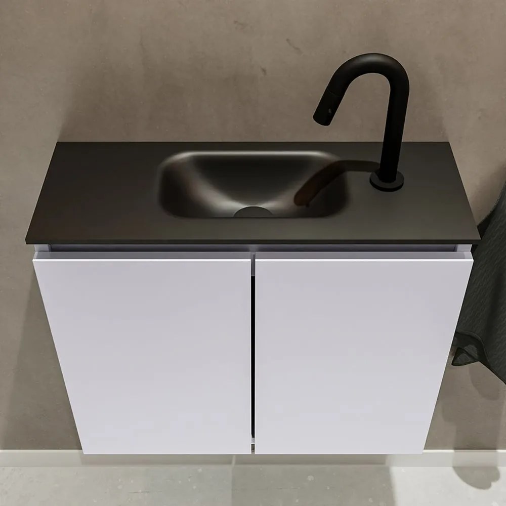 Mondiaz Ture 60cm toiletmeubel cale met wastafel urban midden 1 kraangat