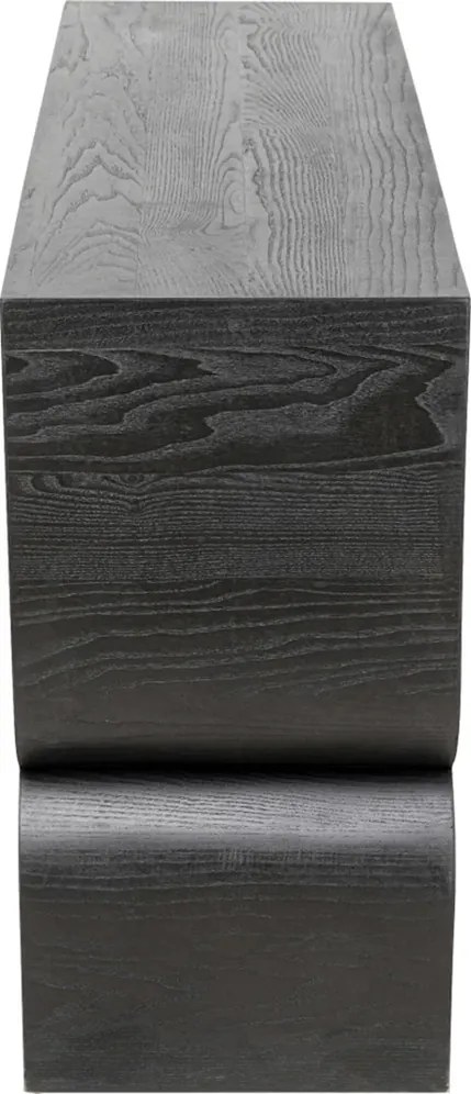 Kare Design Curve Black Sidetable Zwart Hout - 120 X 38cm.