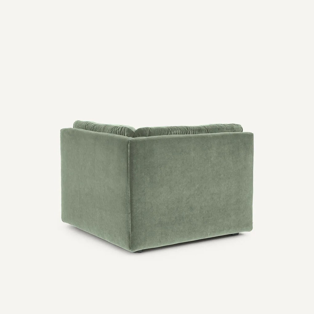 Modulaire 90° hoek in fluweel, GIULIANO