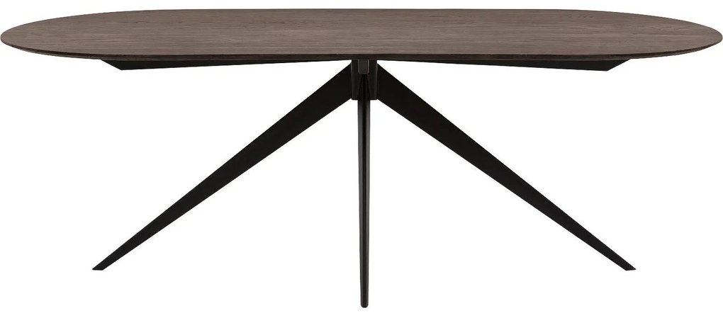 Goossens Excellent Eettafel Uniek, Semi rond 220 x 100 cm