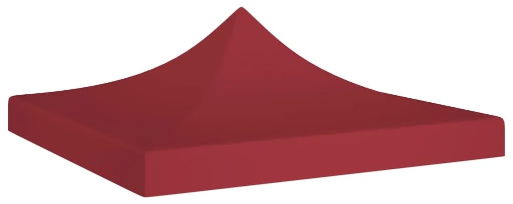 vidaXL Partytentdak 270 g/m² 3x3 m bordeauxrood