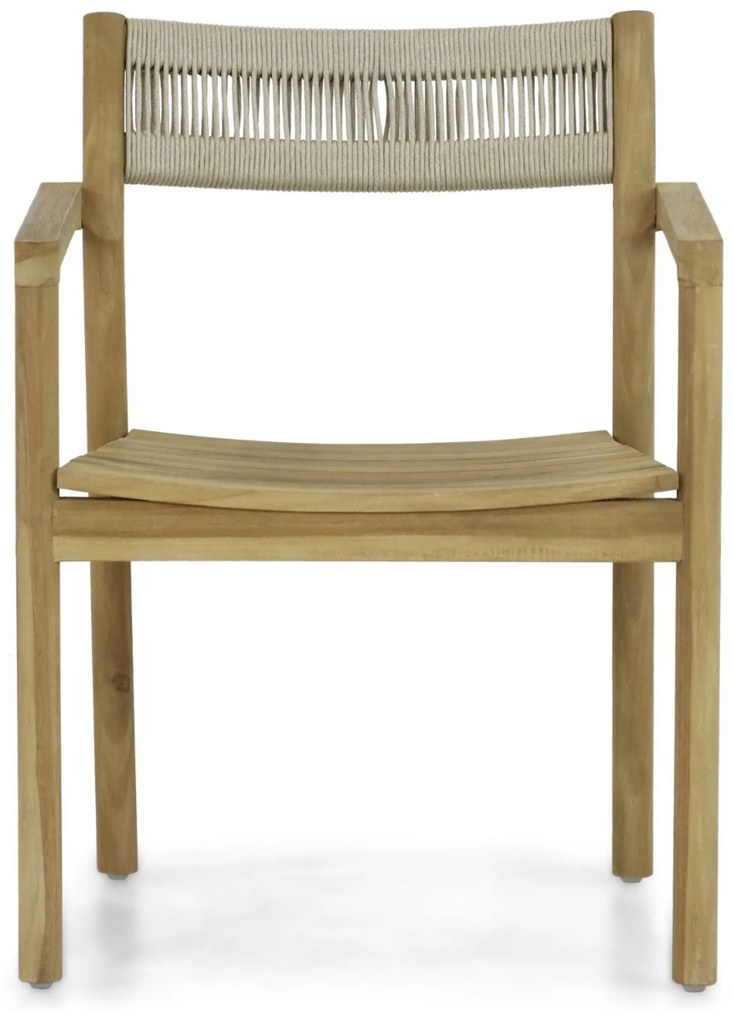 Tuinstoel Teak Old teak greywash Santika Suka