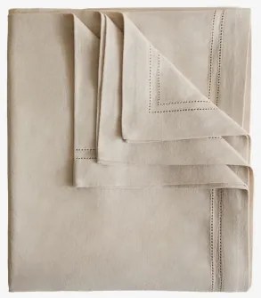 Eirsen Katoenen Tafelkleed Tapioca Beige & 200 X 300 Cm - Sklum