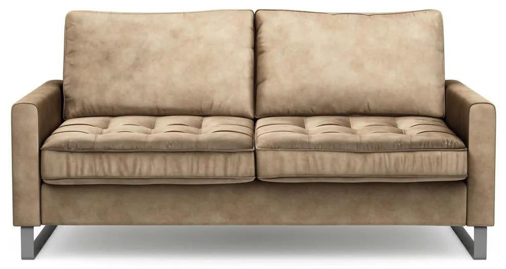 Rivièra Maison - West Houston Sofa 2,5 Seater, velvet, golden beige - Kleur: bruin