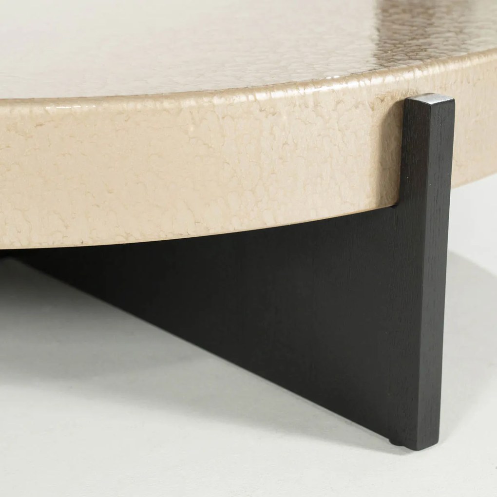 Eleonora Juliet Luxe Salontafel Rond Groot Beige - 110 X 110cm.
