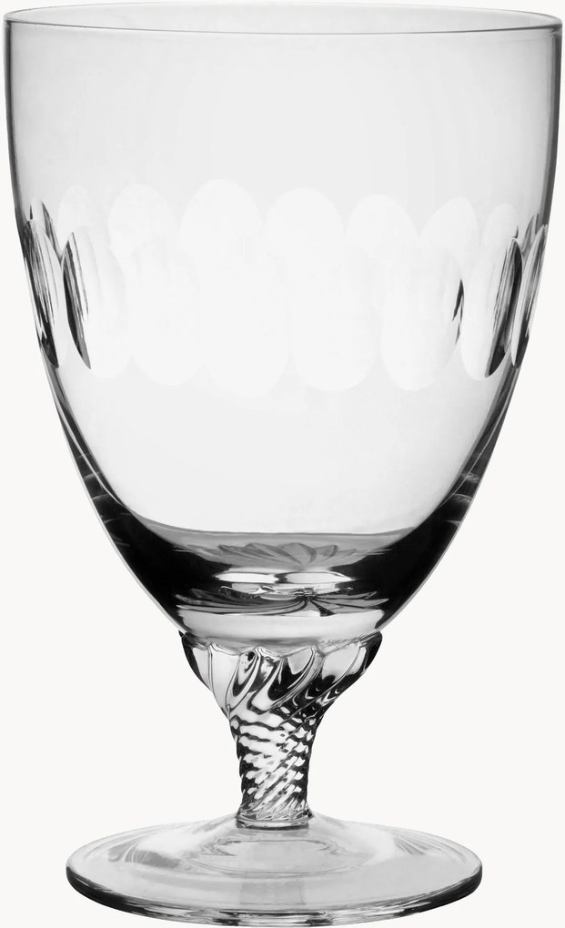 Mondgeblazen kristallen bistroglazen Lens, 6-delig