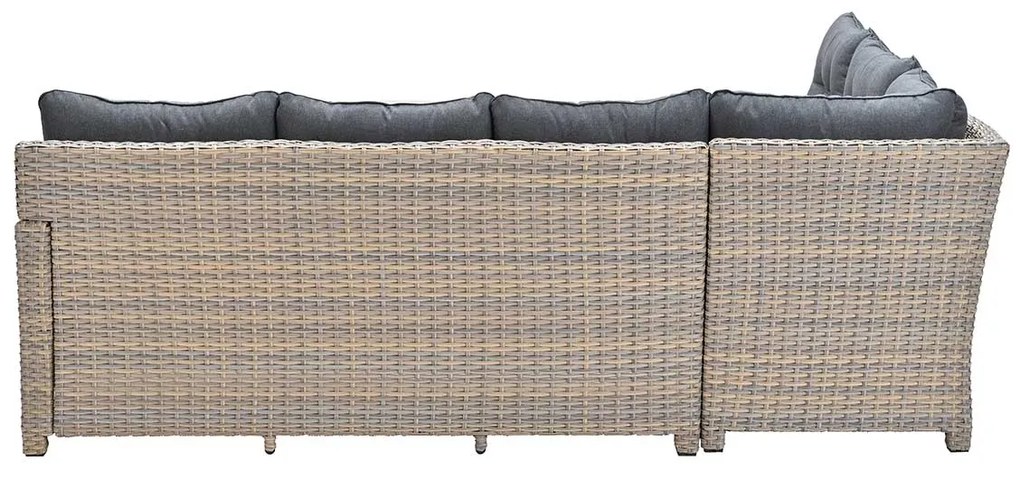 Garden Impressions Alaska lounge dining set 5-delig links - light teak vironwood