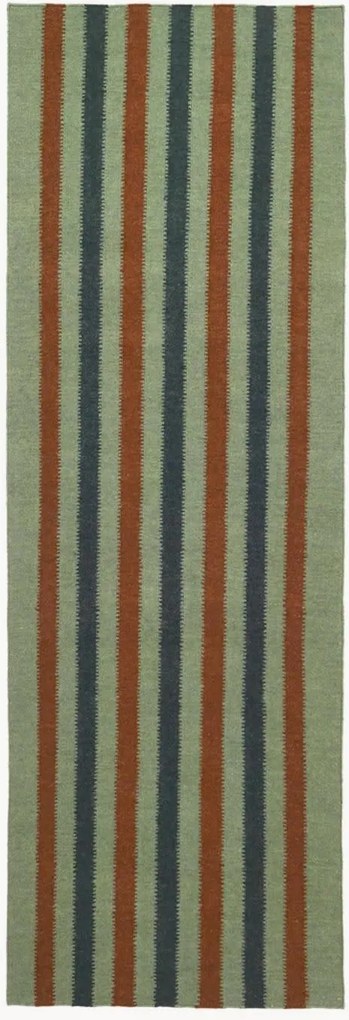 Handgeweven wollen loper Carl-Hugo