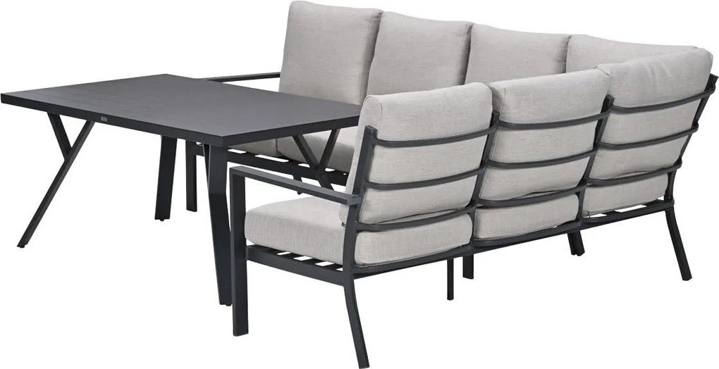 Garden Impressions Senja lounge dining set 3-delig rechts - sandstone