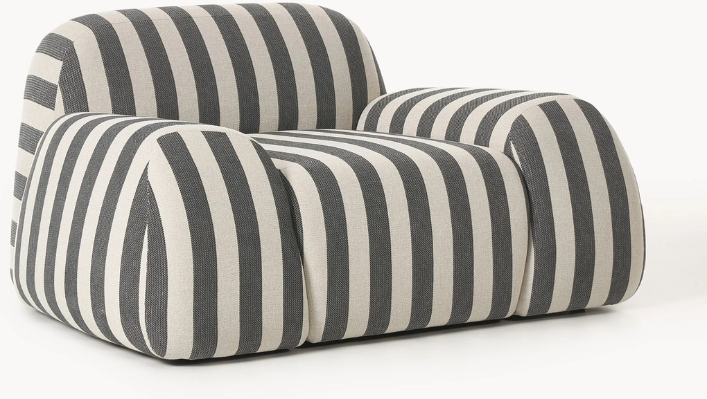 Gestreepte loungefauteuil Wolke