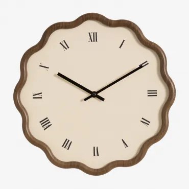 Axley Wandklok Ø35 Cm In Mdf Bruin – Karamel - Sklum