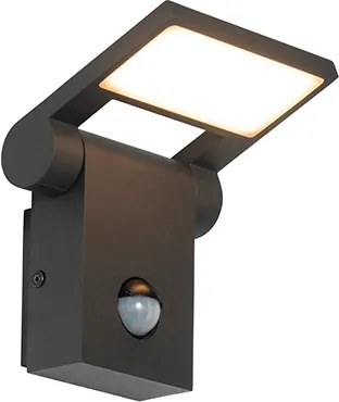 Buitenwandlamp antraciet incl. LED IP54 met bewegingssensor - Zane