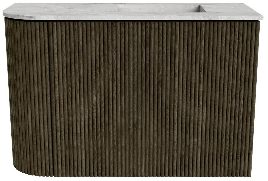Mondiaz Joya DLux 60cm toiletmeubel ronding links shadow met wastafel faye rechts 1 kraangat glace