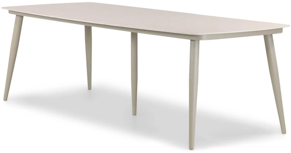 Tuinset 6 personen 240 cm Aluminium/rope Taupe Santika Furniture Santika