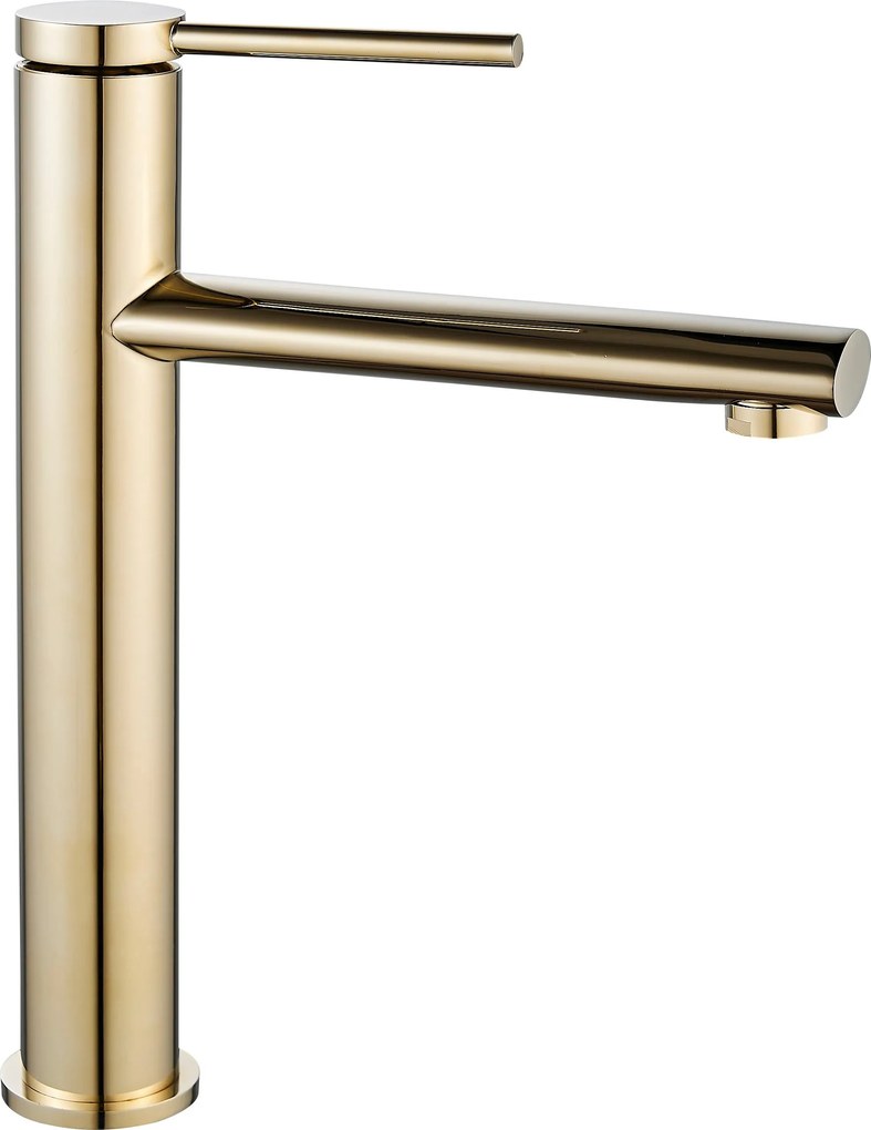 Wastafelkraan Rea Oval Gold High