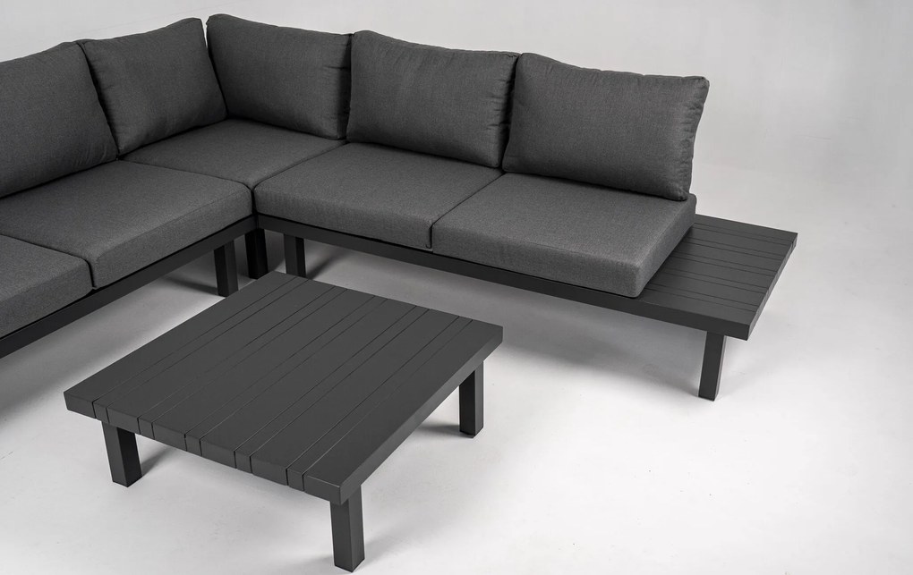 DATHO OUTDOOR Hoek Loungeset - Cuba - Aluminium - Datho Outdoor - Donkergrijs