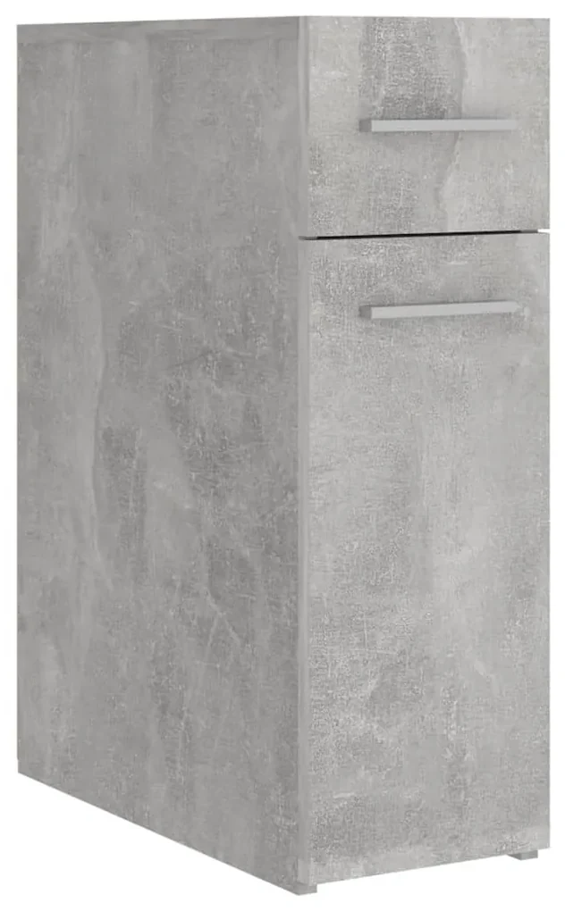 vidaXL Apothekerskast 20x45,5x60 cm spaanplaat betongrijs