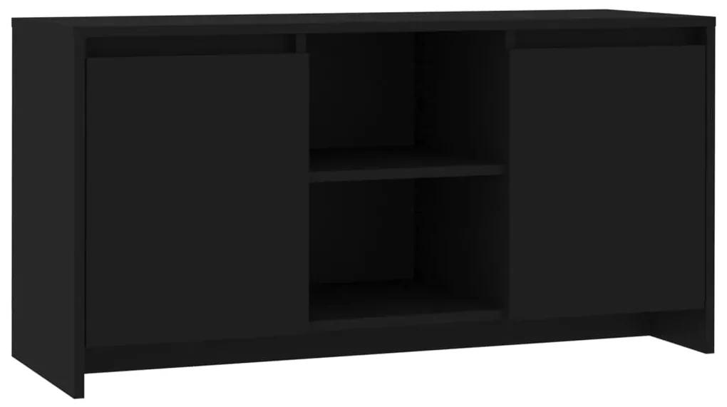 vidaXL Tv-meubel 102x37,5x52,5 cm spaanplaat zwart