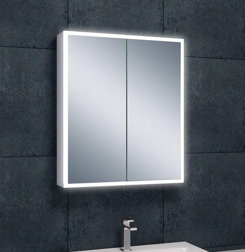 Quinn quatro-LED spiegelkast 700x600x130