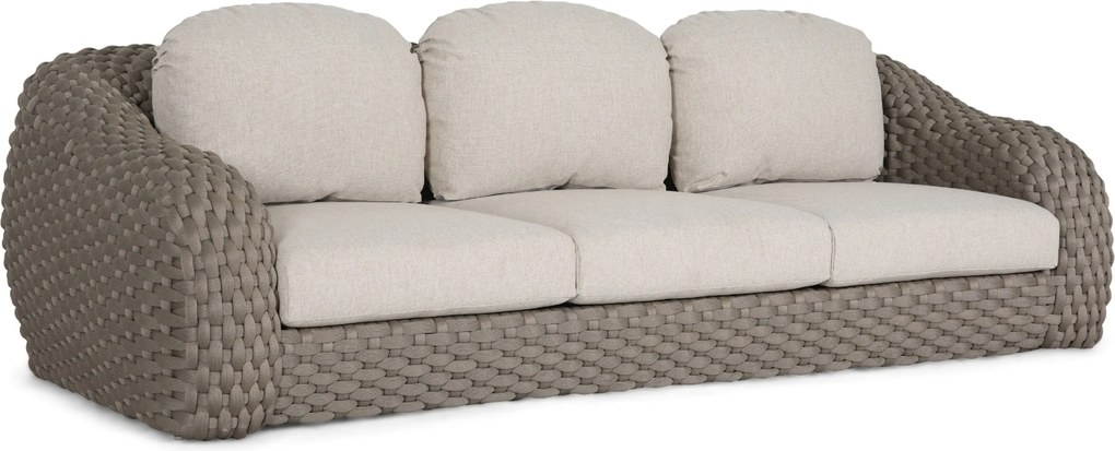 Stoel en Bank Loungeset 5 personen Rope Taupe  Santika Furniture Santika