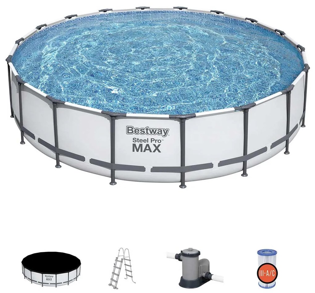 Bestway frame zwembad steel pro max set rond 549 cm