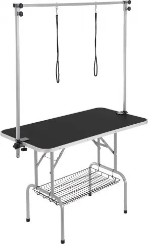 VEVOR Trimtafel 1300x617x1818mm Scheertafel Roestvrijstalen Honden Trimtafel 150kg Laadvermogen Kaptafel Hond Opvouwbare Trimtafel voor Huisdieren 1137.9x609.6mm Tafelblad Ideaal voor Baden Trimmen Drogen Borstelen