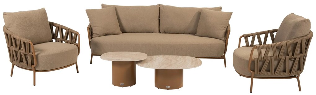 4 Seasons Outdoor Biarritz loungeset amber SALE Loungeset   beige weerbestendig
