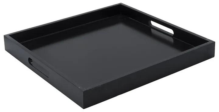 Dienblad vierkant - 35x35 cm - zwart