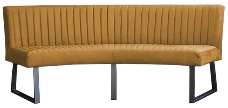 Eetkamerbank - Hengelo - stof Element goud 08 - geschikt voor ovale tafel 240 cm