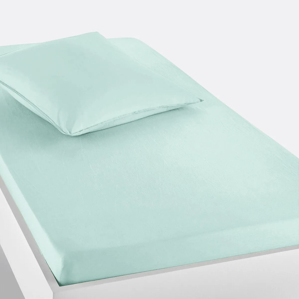 Effen hoeslaken in gewassen katoen, Scenario