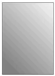 Plieger Basic 4mm rechthoekige spiegel 70x55cm zilver