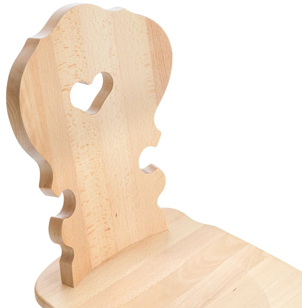 Set van 2 stoelen in massief beukenhout, Arthur